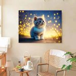 画像7: 5D ダイヤモンドアート セット ねこ 猫 可愛 動物 DIYビーズ絵画 人気 やり方簡単 手作り 大人 子供 部屋 喫茶 初心者 現代壁アート 装飾品 手芸キット アート (7)