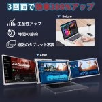 画像3: トリプル ポータブル モニター 14インチ ノートパソコン エクステンダー スクリーン 15インチ-17.3インチノートパソコン用 1920*1080 IPS Windows MacOS (3)