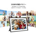 画像3: MOONKA デジタルフォトフレーム 10.1インチ デジタルサイネージ WiFi 高解像度 1280x800 FHD 32GB内蔵ストレージ タッチパネル 遠隔転送 電子POP  壁掛け 誕生日 結婚式 敬老の日 お祝い 商品宣伝展示 (3)