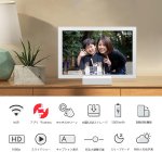 画像2: FRAMEO WiFiデジタルフォトフレーム 10.1インチ 充電式 5000mAhバッテリー内蔵 1280 * 800 IPSタッチスクリーン 32GB内蔵ストレージ 縦横置き対応 Frameo APP 写真・動画遠隔転送 (2)