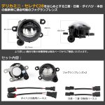 画像1: OPPLIGHT セレナ C28 フォグランプ ユニット デリカミニ、キャラバンNV350 E26、アリアFE0、ル一クスB44A、タフトLA900S/LA910S、タントカスタム、N-BOX JF5/6なども対応可 純正同形状 車検対応 純正交換 加工不要 光軸調整可 綺麗なカットライン 純正LED交換 丈夫 熱に強い 耐衝撃 防塵防水 DOT認証済 左右セット 保証あり (1)